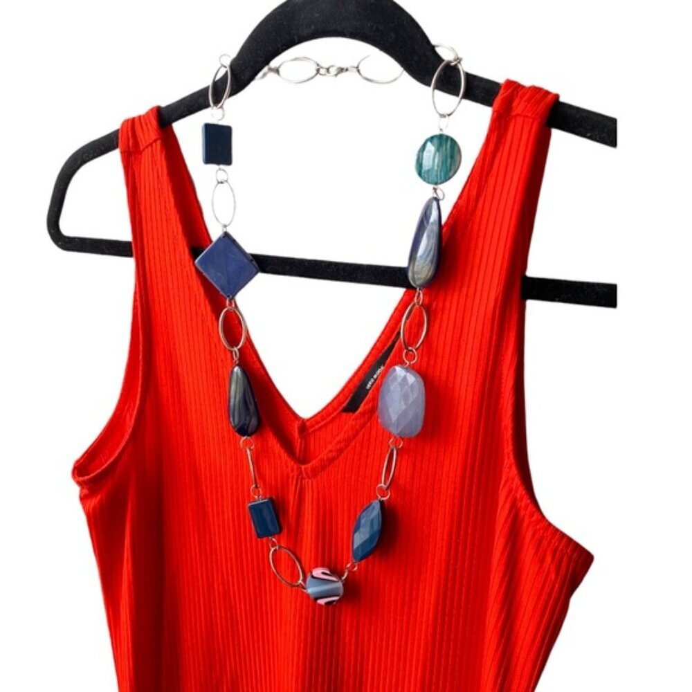 Necklace with Faux Stones